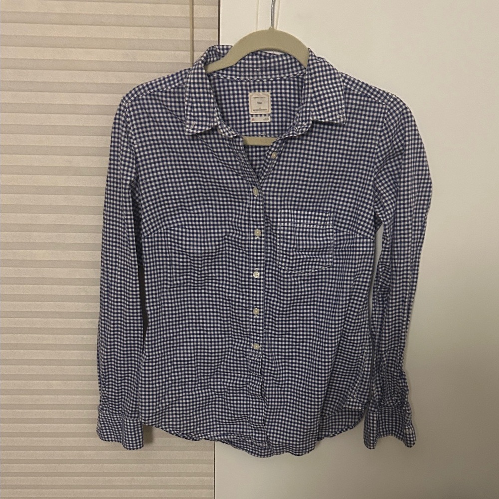 GAP Navy Checkered Shirt